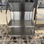 XE ĐẨY ĐŨA MUỖNG KHAY INOX 304
