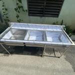 BÀN 3 CHẬU 1800mm