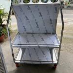 XE ĐẨY ĐŨA MUỖNG KHAY INOX 304