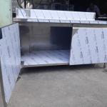 QUẦY INOX 304 CÓ CỬA 1800MM