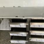 QUẦY TỦ INOX CÓ 6 HỌC KÉO