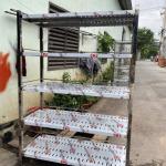 KỆ INOX 5 TẦNG ĐỘT LỖ VP