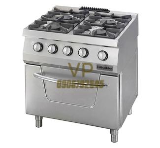 BẾP ÂU 4 HỌNG CÓ LÒ NƯỚNG (BẾP DÙNG GAS, LÒ DÙNG ĐIỆN)