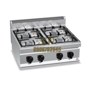 BẾP ÂU 4 HỌNG DÙNG GAS BERTO'S G7F4BP