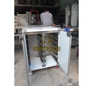 TỦ INOX CỬA MỞ ĐỂ KHAY DI ĐỘNG 800MM