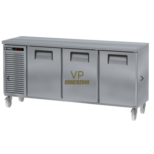 BÀN MÁT INOX 3 CÁNH INVERTER SANDEN INTERCOOL 467 LÍT SCR3-1800I
