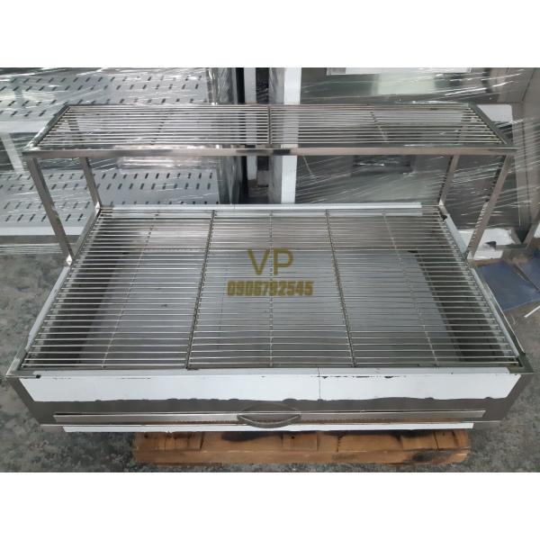 BẾP NƯỚNG THAN CÓ KỆ SONG VP