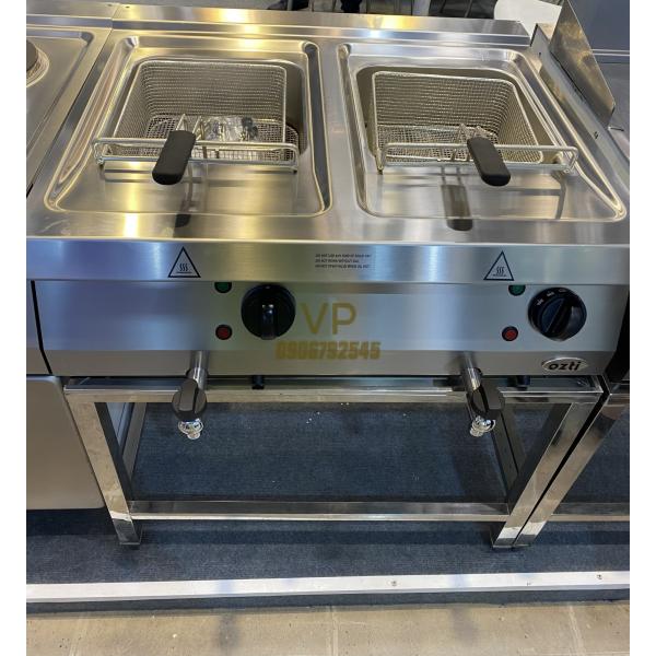  BẾP CHIÊN NHÚNG ĐÔI DÙNG GA OZTI -OFGI 8070