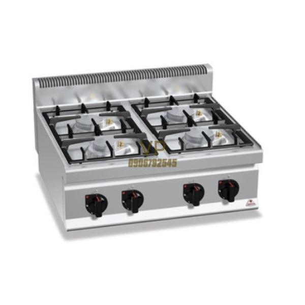 BẾP ÂU 4 HỌNG DÙNG GAS BERTO'S G7F4BP