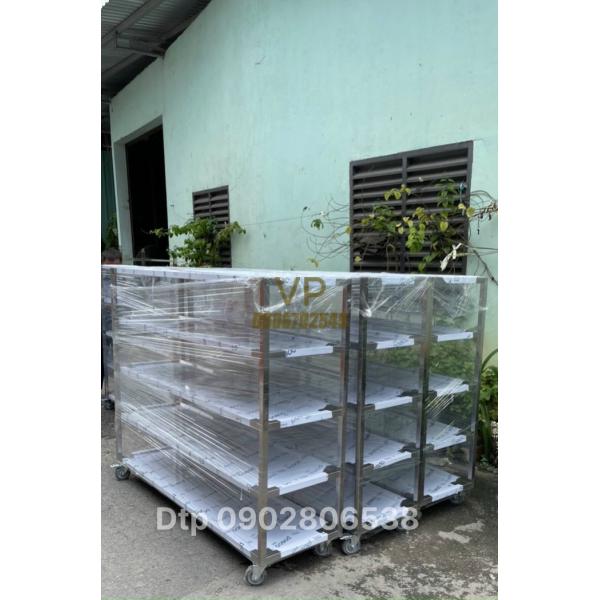 KỆ INOX 5 TẦNG PHẲNG 1500MM
