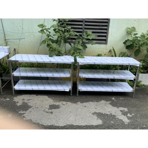 BÀN 3 TẦNG INOX 