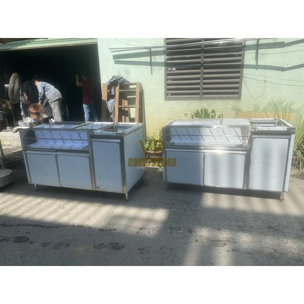 QUẦY PHA CHẾ 1500 CÓ THÙNG ĐÁ VÀ CHẬU RỬA